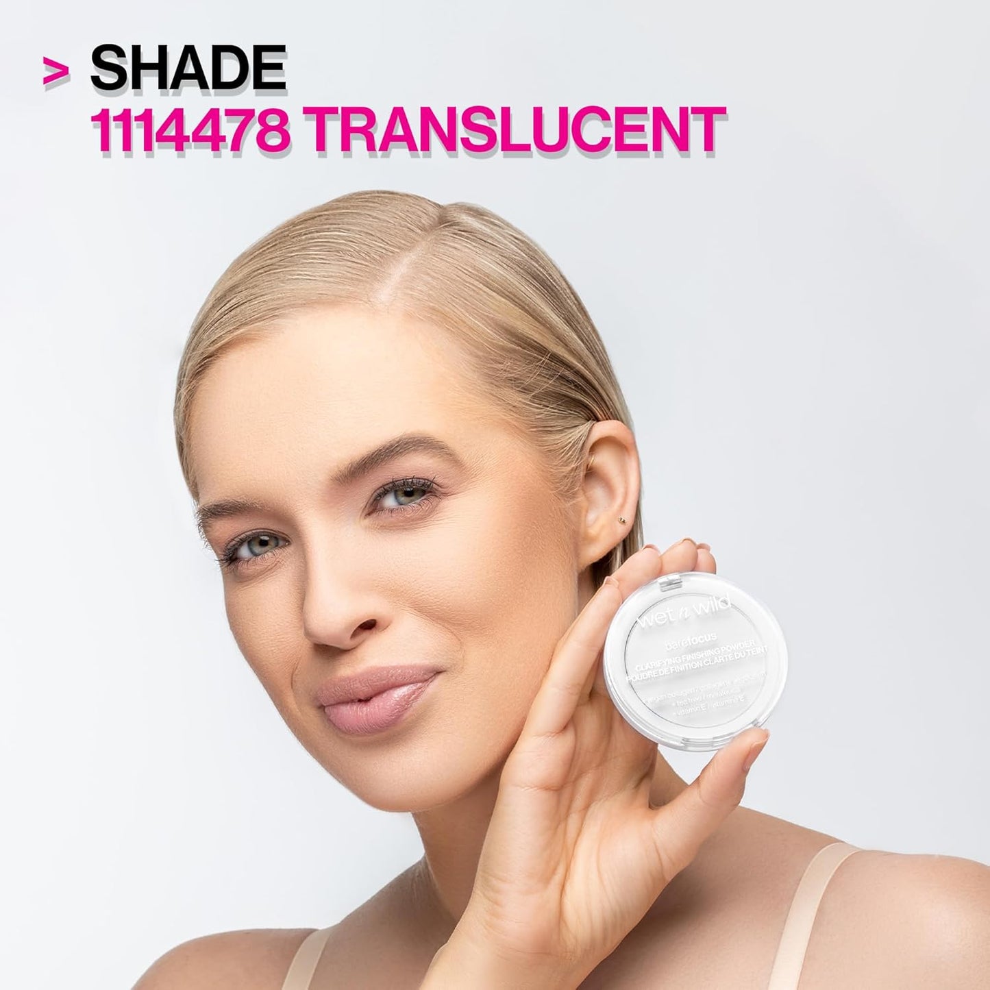 wet n wild Bare Focus Clarifying Finishing Powder | Matte | Pressed Setting Powder Translucent (Pack of 2)