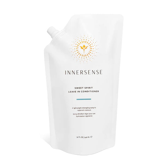 INNERSENSE Organic Beauty - Natural Sweet Spirit Leave-In Conditioner | Non-Toxic, Cruelty-Free, Clean Haircare (Refill Pouch, 32 fl oz | 946 ml)