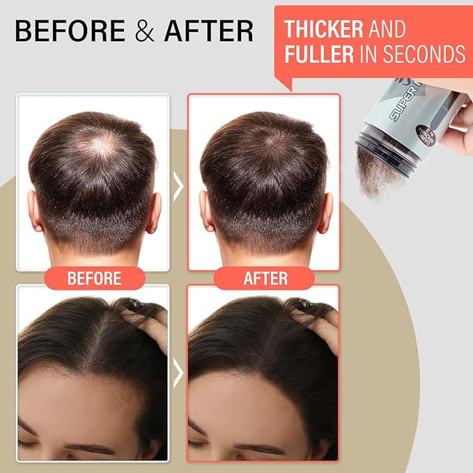 SMH Hair Fibers MADE IN JAPAN – Instantly Conceals Thinning Hair –Long-Lasting – Sweat, Water & Wind Resistant – Hair Loss Solutions For Men & Women (Black, 15g)