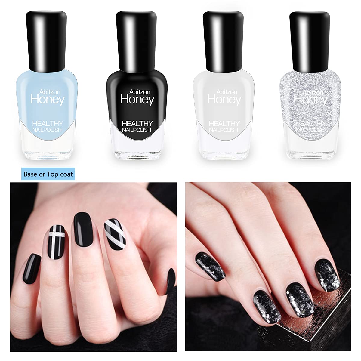 NEW Nail Polish Set (10 Bottles) - Non-Toxic Eco-Friendly Easy Peel Off & Quick Dry Water Based Nail Polish