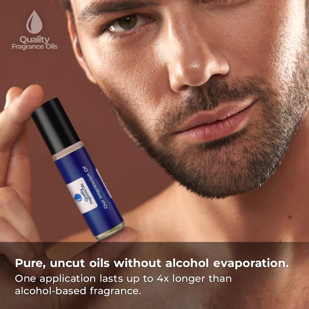 Quality Fragrance Oils' Invict. Impression #123 | Long-Lasting Perfume Oil, Alcohol-Free, Strong Scent, 10ml Roll-On | Affordable Alternative to Designer Fragrances