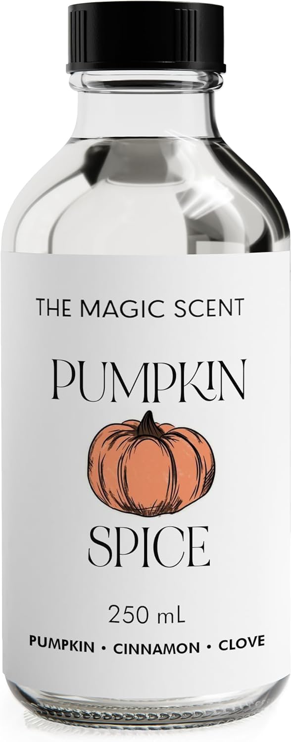 Pumpkin Spice Aroma Oil - Diffuser Oil Scent - Cold-Air & Ultrasonic Diffuser - Pumpkin Essential Aromatherapy - 8.5 fl oz, 250 mL