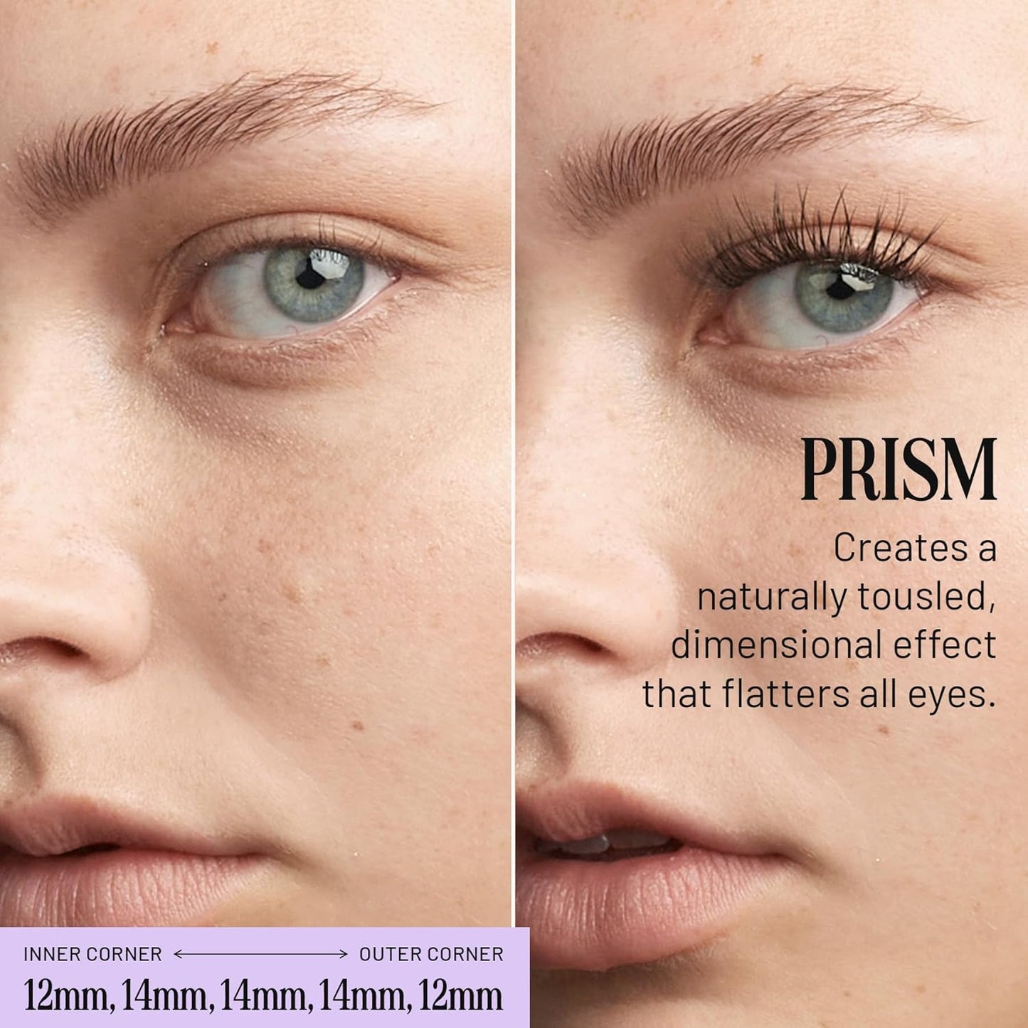 Lilac St - Prism Glamorous Faux Eyelash Clusters (12mm) - Dynamic & Fluttery Volume - DIY Lash Extension Wisps - Lightweight & Lifelike - Lasts 10 Days - Women Founded, Cruelty Free, Vegan - 10 Lashes