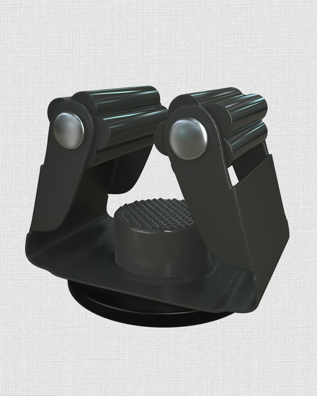 Mop Holder Magnetic, Black Steel Broom Hanger Magnetic Holder for Garden Tool, Rack Rake, Shovel Handle, Garage, Kitchen, Laundry Tools Organizer - No Drilling - 4 PCS/Gray…