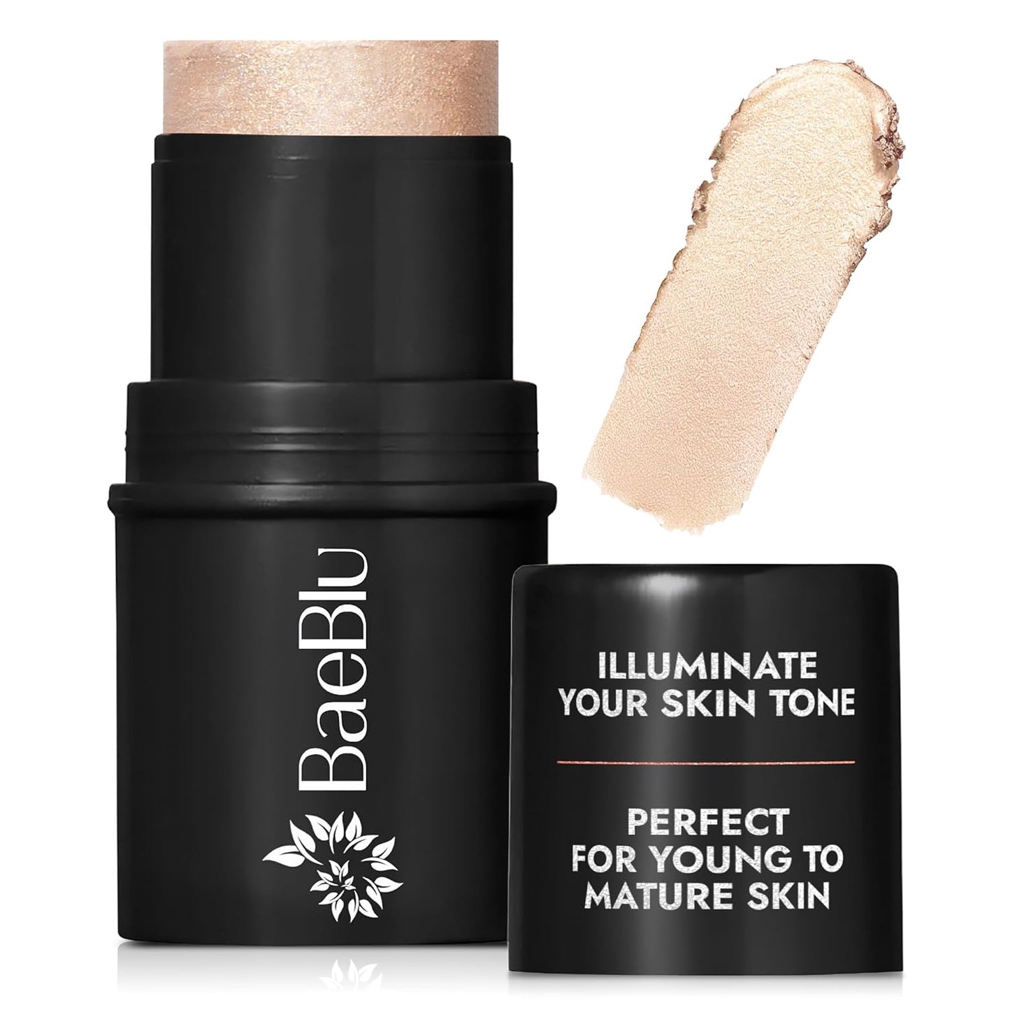 Organic Blush Tube, Chardonnay - 100% Natural Vegan Cream Blush Sticks, Multi-Use Bronzer, & Highlighter for Lips, Cheeks & Eyes, Buildable Shimmer, Gluten-Free, Paraben-Free, Made in USA