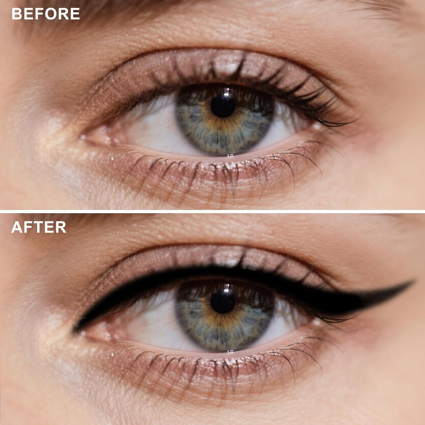 Mechanical Gel Eyeliner Pencil with a High-Pigment, Waterproof & Smudge-resistant, Glide Tip Eye Makeup with Up to 24HR Wear, Waterline Eye Liner with Built-in Sharpener (Black)