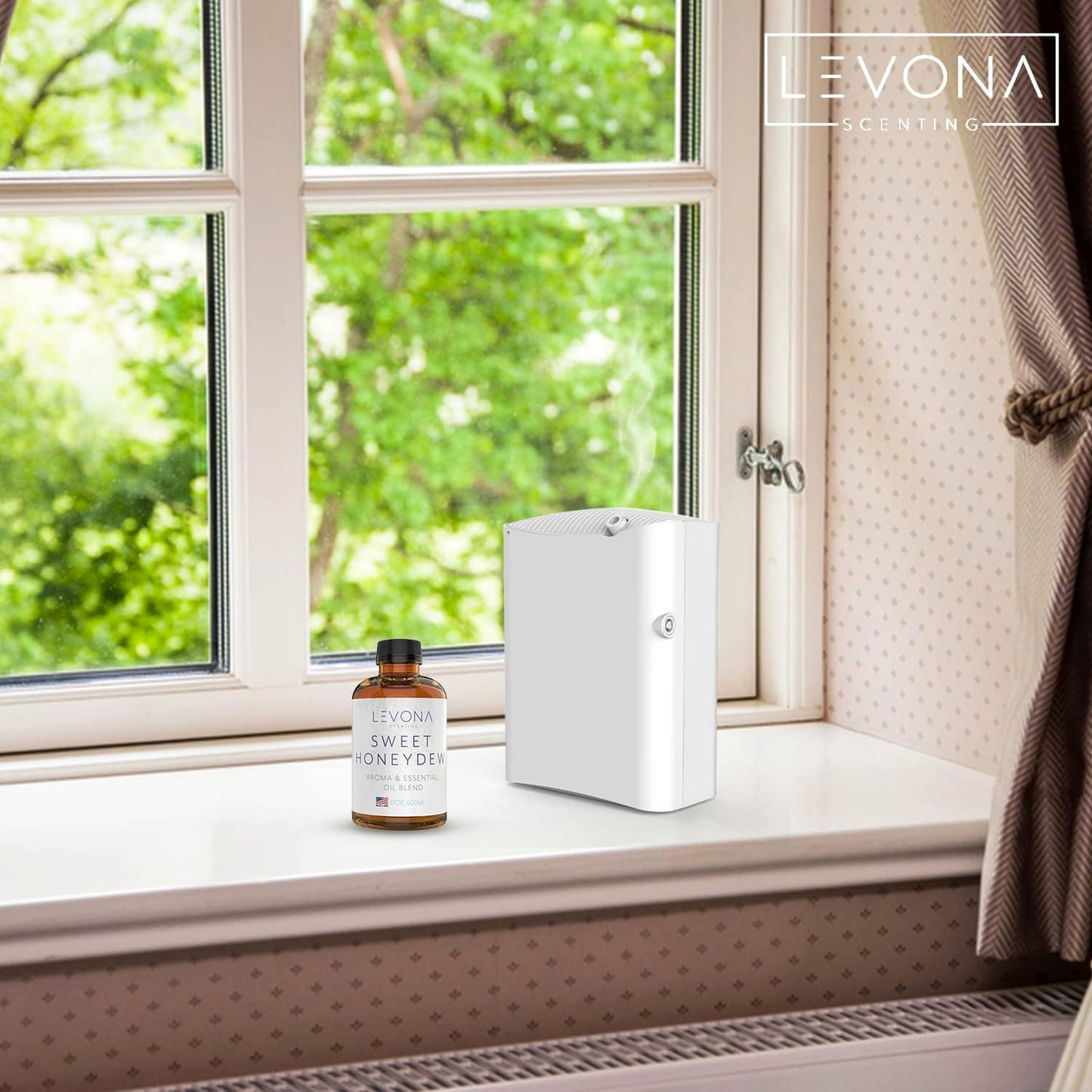 Levona Scent Oil Diffuser Essential Oils: Essential Oils Home Luxury Scents - Sweet Honeydew Essential Oil - Sweet & Fresh Notes of Nectarine and Floral Rose Essential Oil - 500 Ml Fragrance Oils