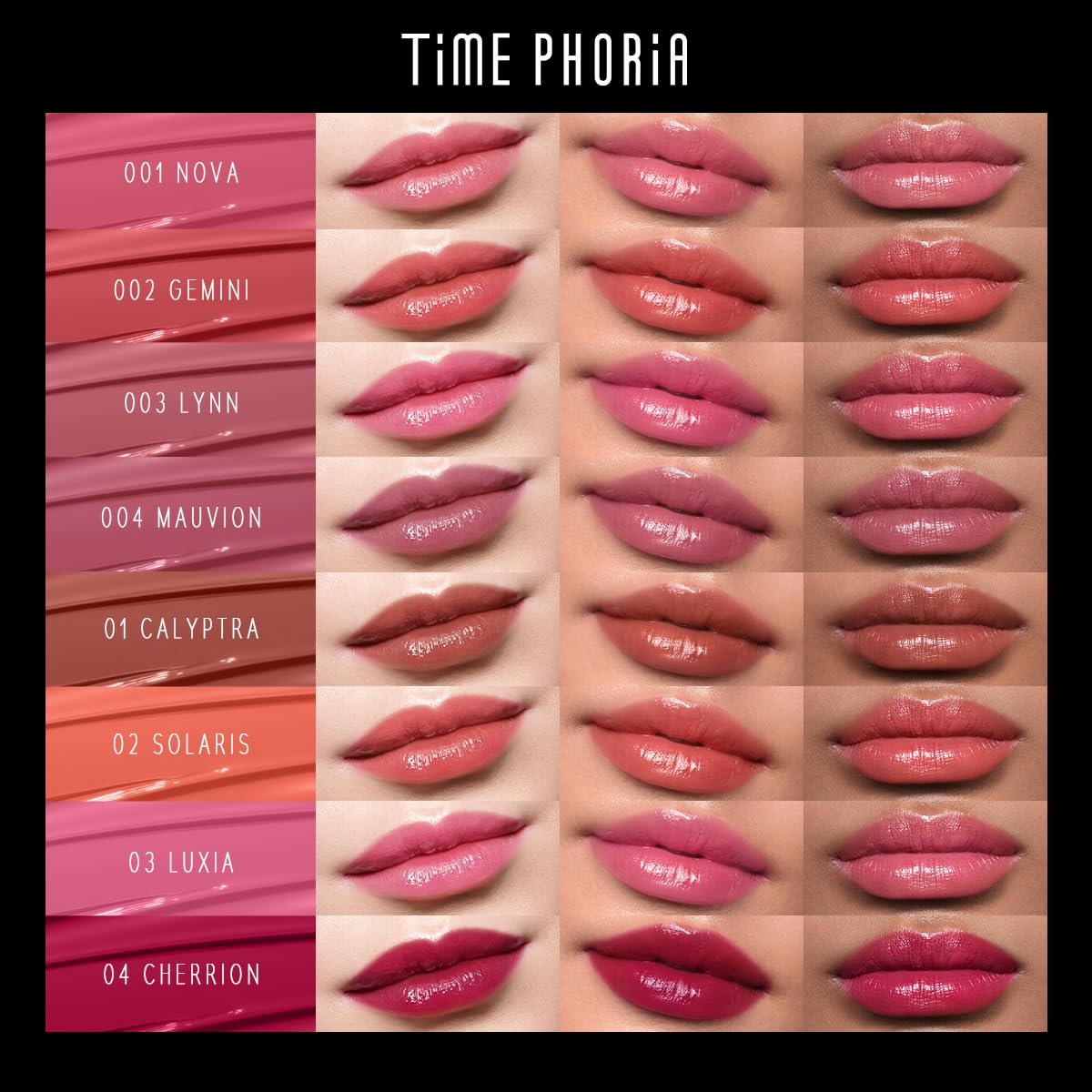 STELLAR DUST LIP STAIN-Long Lasting, Waterproof and Transferproof Lip Tint, Glossy Finish Lip Gloss, Lightweight Lipstick, High Coverage, Vivid Color (10)