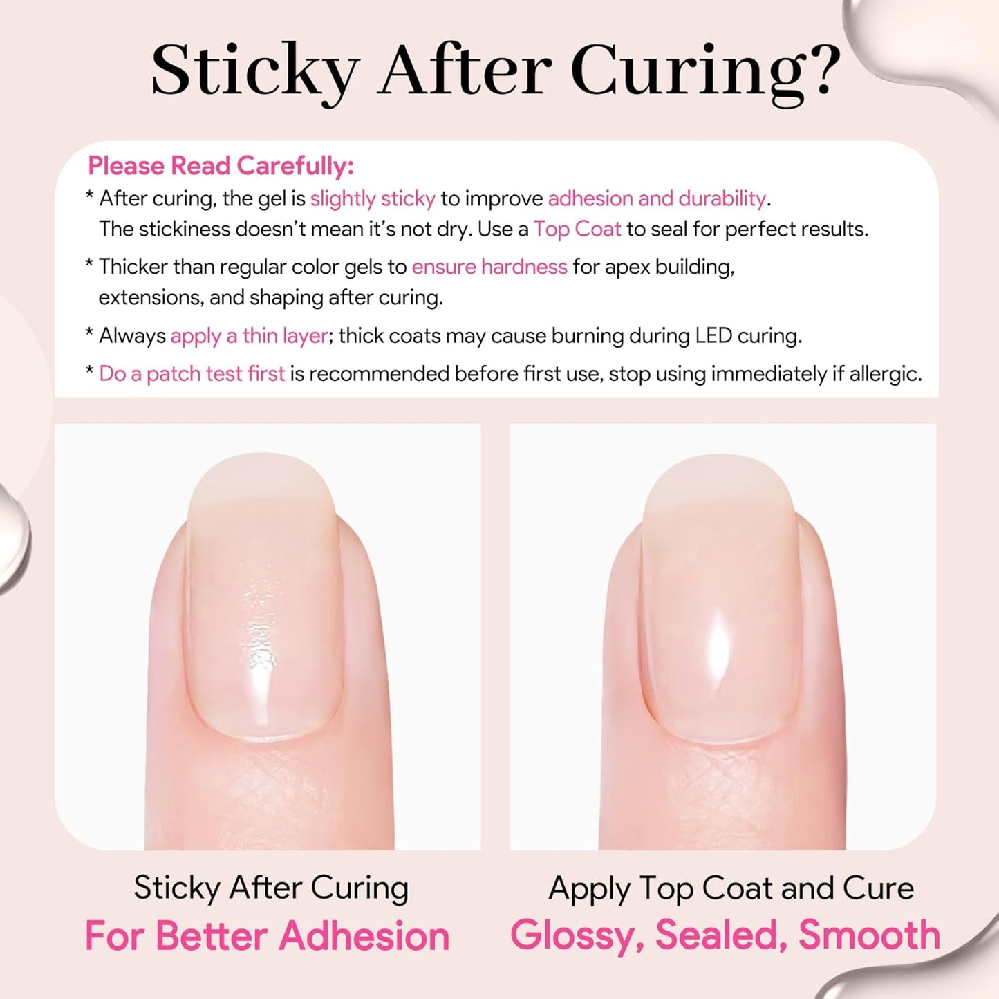 Builder Nail Gel Polish, 8-in-One Building Strengthener Apex Enhancement Extension Hard Jelly Nude Gel Polish LED Lamp Cured Rubber Base Coat for DIY Manicure Home Beauty Gifts for Women