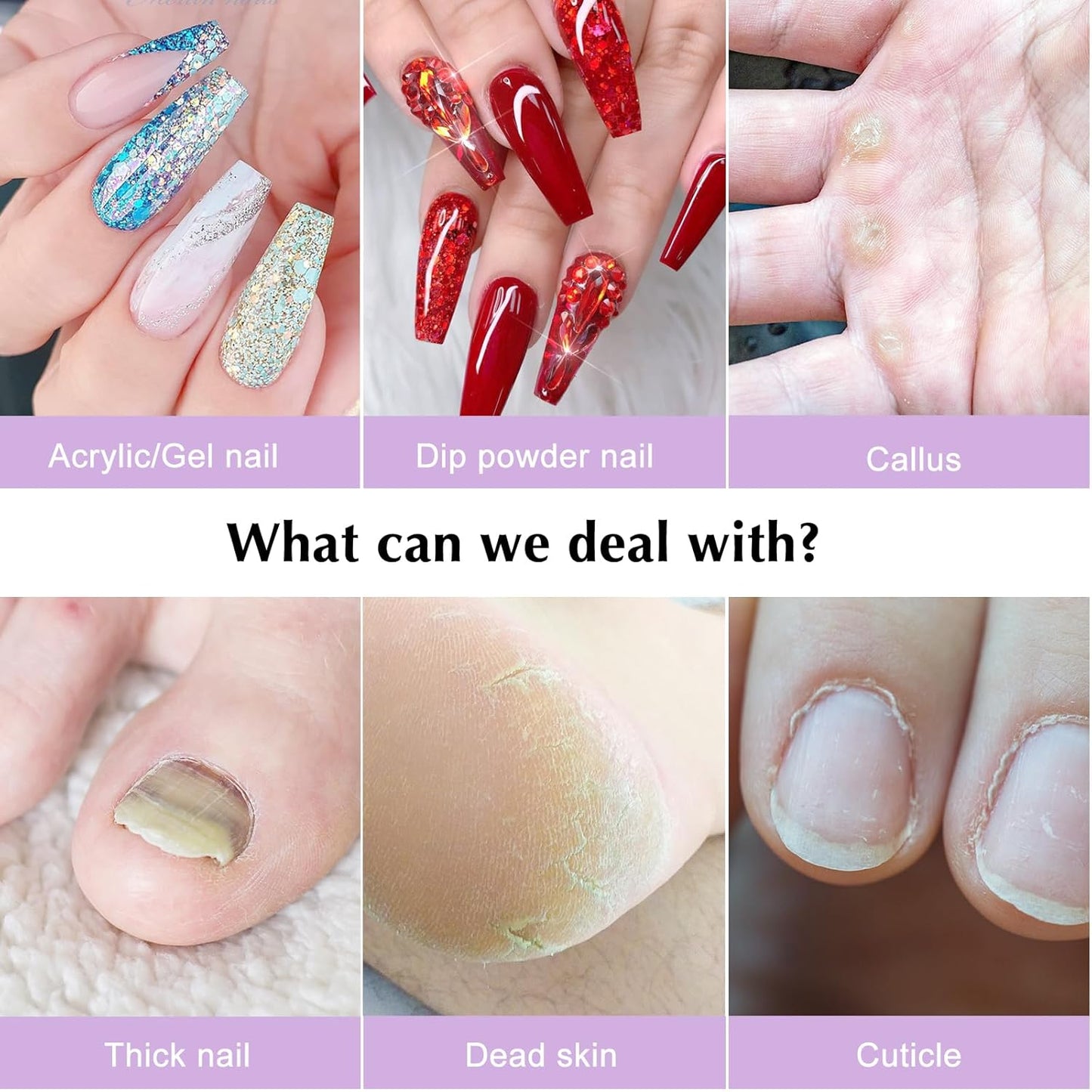 COSLUS Electric Nail Drill File Professional: for Acrylic Gel Dip Powder Nails Portable Nail Machine Kit Manicure Pedicure Tools Polishing Set with Nail Drill Bits Sanding Bands