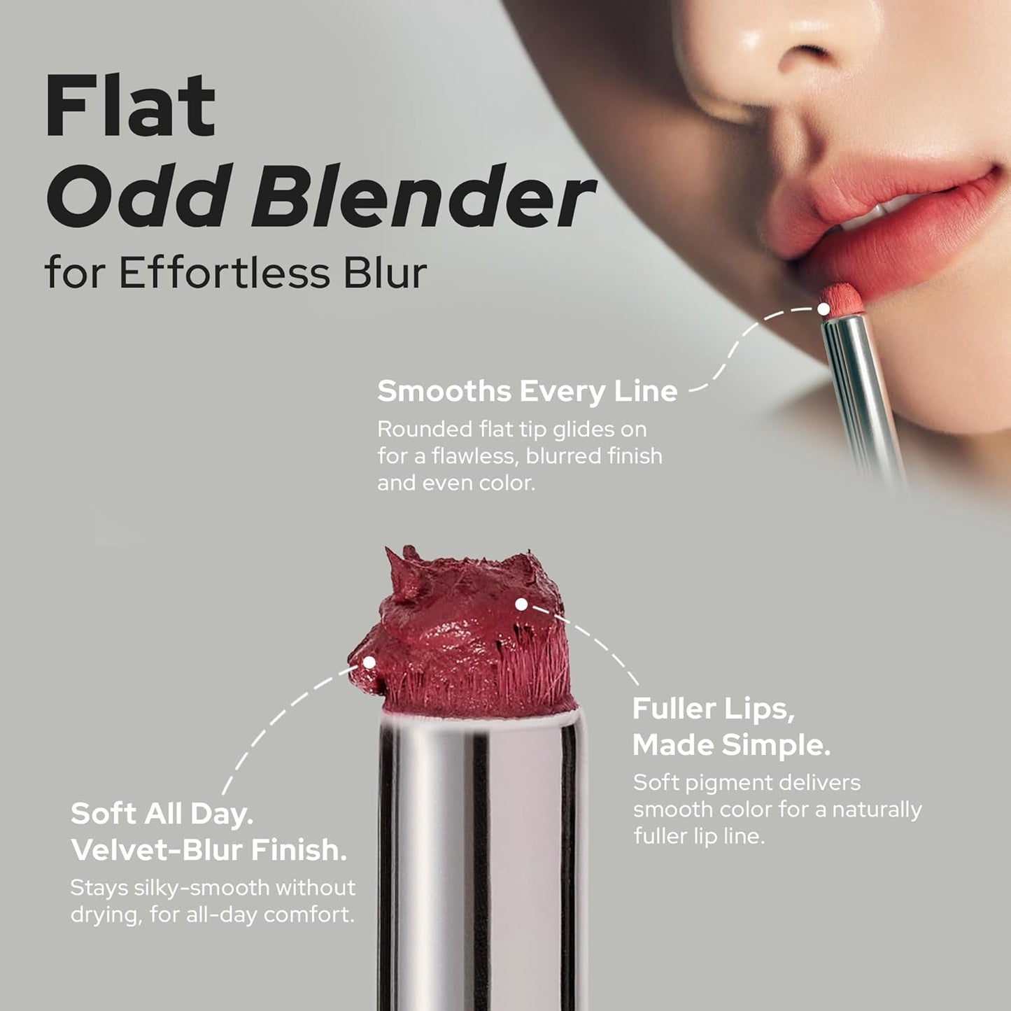 Unseen Blur Lip Tint Long-Lasting Stain, Blendable 3.2g (Joy, 3.2)