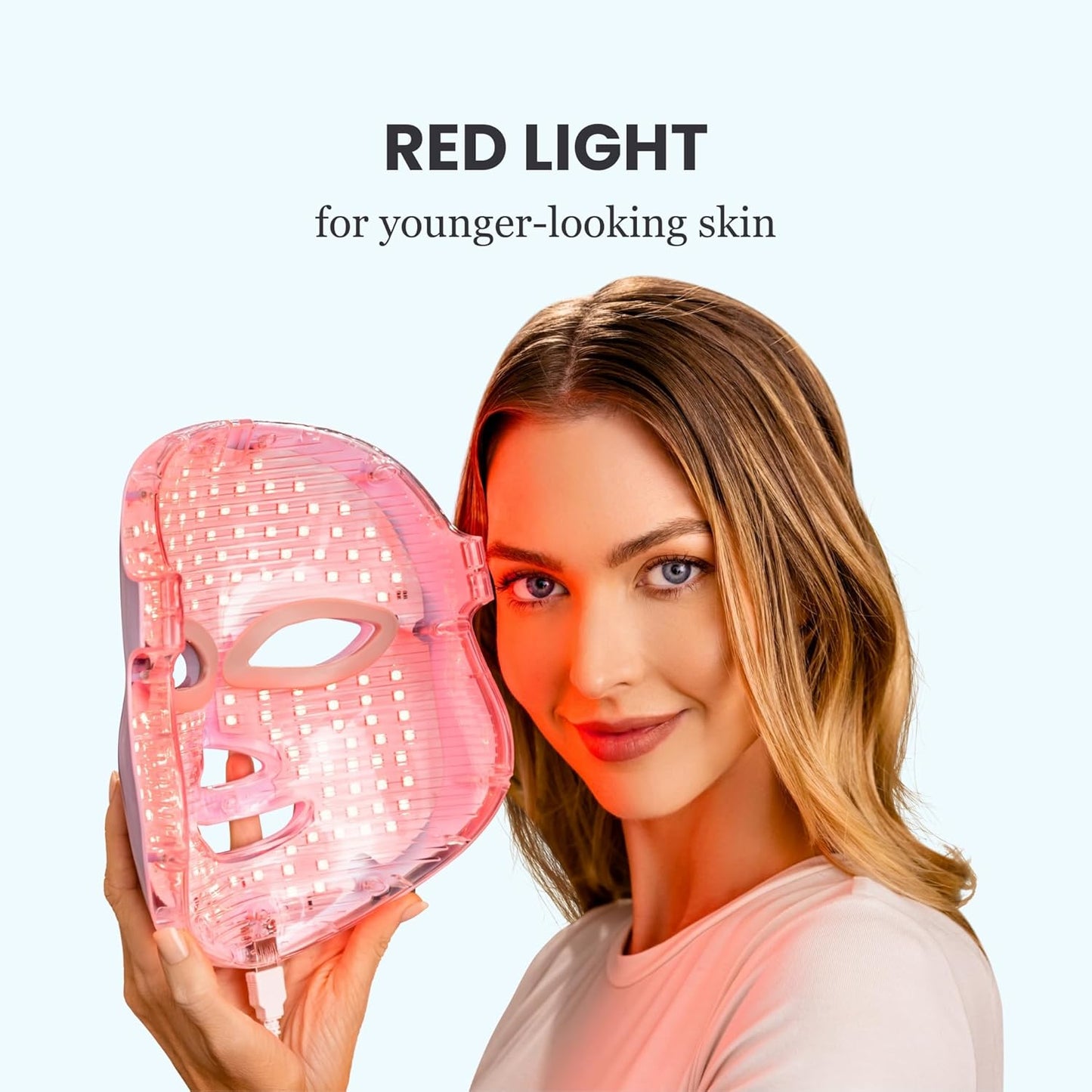 Pure Daily Care Luma Mask LED Skincare Device for the Face | 7 Advanced Color Modes | 5 Light Intensity Levels | All Skin Types