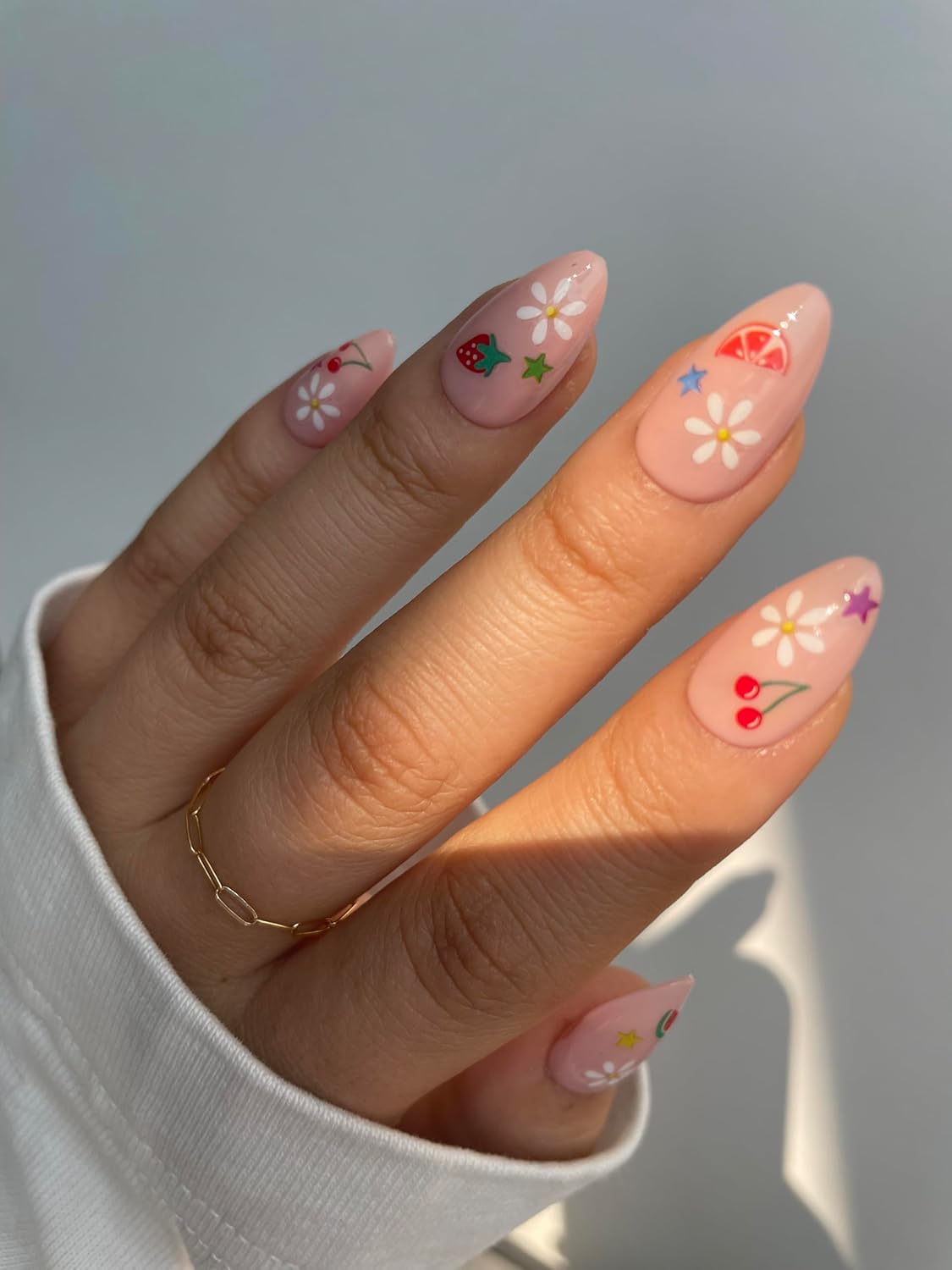 Fruit Salad Nail Stickers - Trendy, Long-Lasting Nail Art Decals – Easy DIY Application for Salon-Quality Manicures