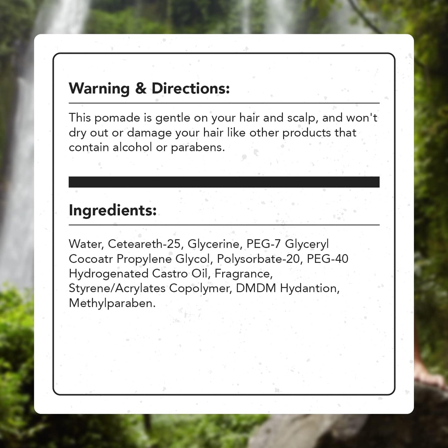 Gentlemen Republic Stiff Pomade for Men - Lightweight Water Based Pomade for High Hold & Shine, Premium Mens Hair Styling Products with No Beeswax - Suitable for Thick Hair, 4oz
