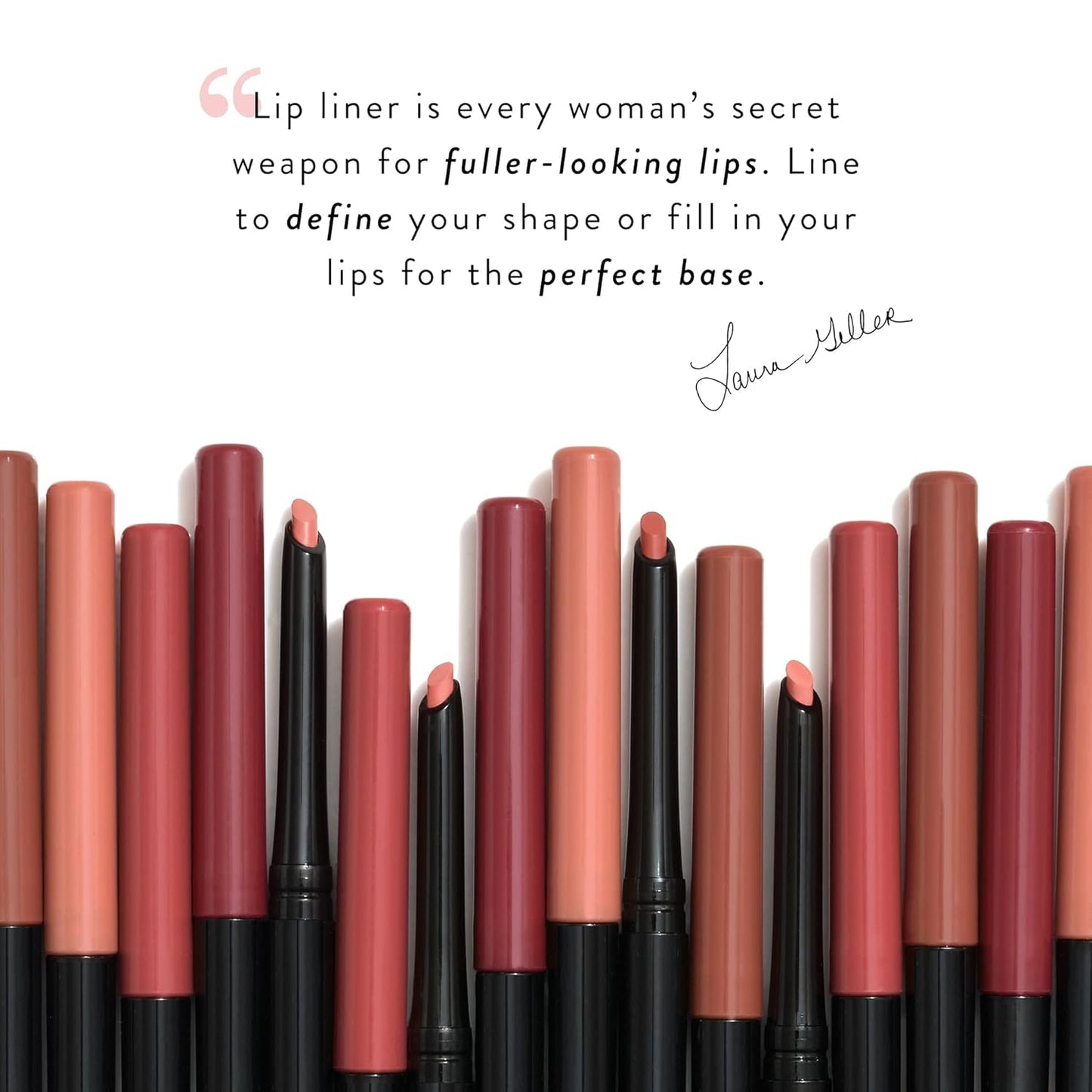 LAURA GELLER NEW YORK Modern Classic Lip Liner, Luxurious Creamy Long Lasting Lip Liner, Prevents Feathering and Fading, Nice Neutral