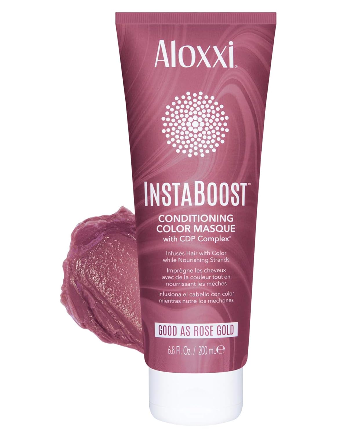ALOXXI InstaBoost Conditioning Color Mask in Good As Rose Gold, Deposits Rose Gold Color and Deeply Conditions Hair, 6.8 Fl Oz