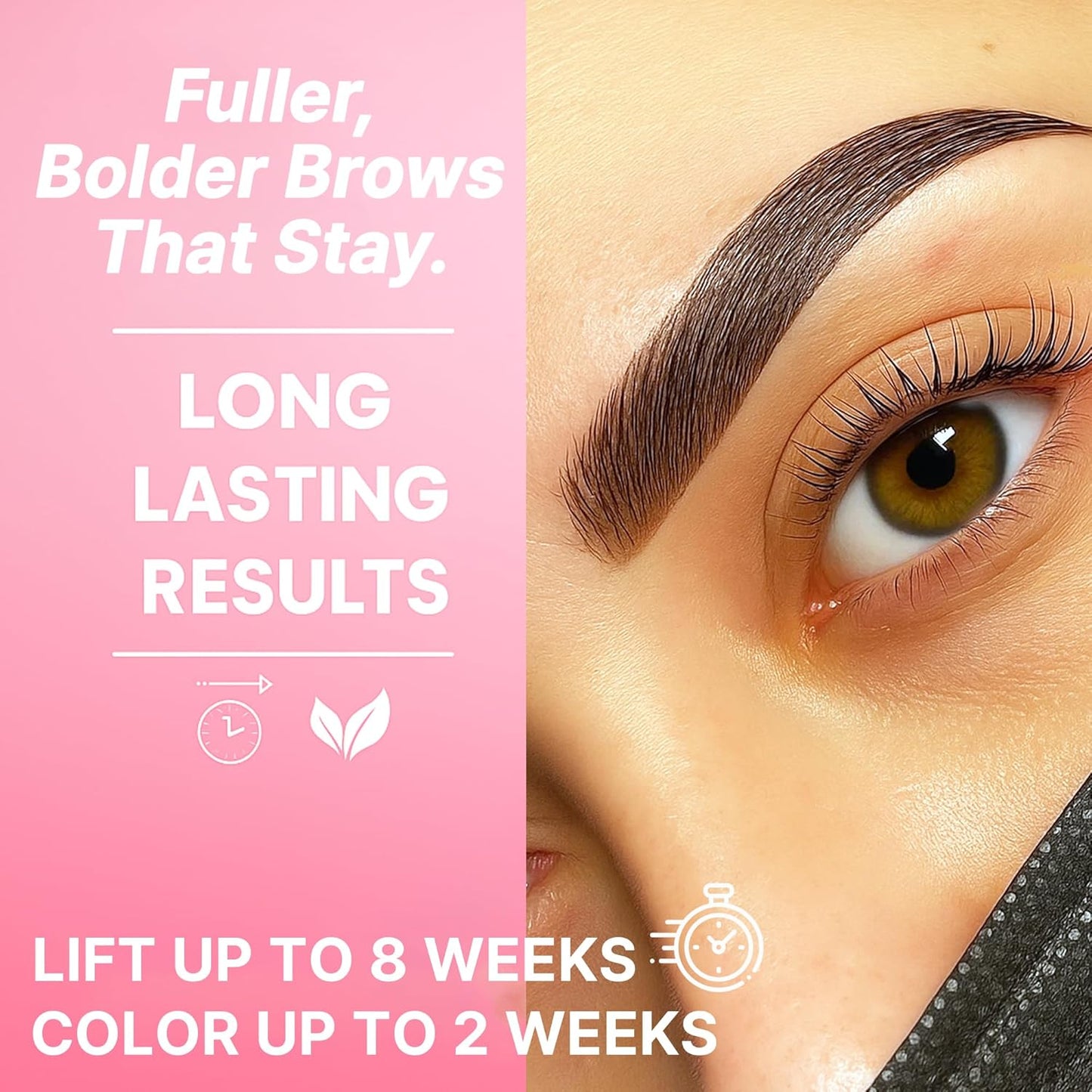 Korean At Home Lash Lift and Brow Lamination Kit - Brown Eye and Brow Tint Kit