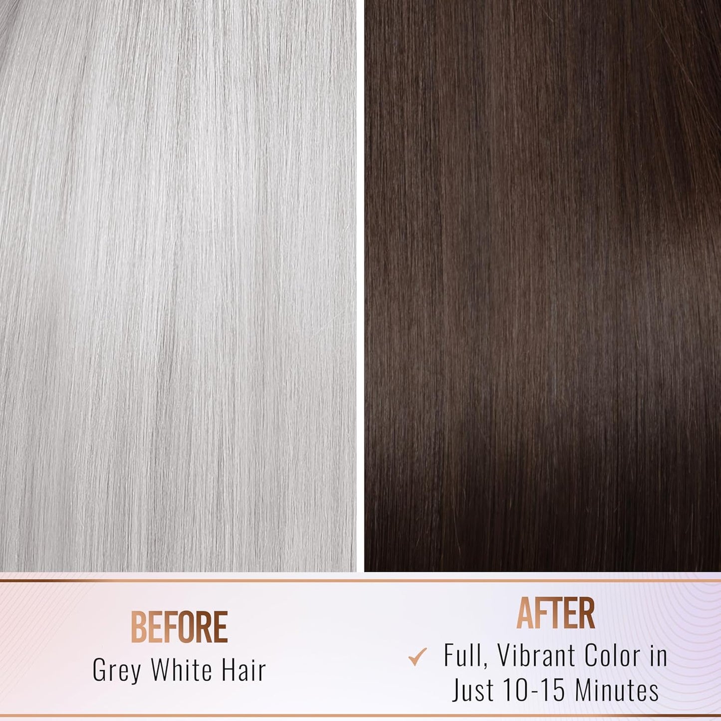 Herbishh Natural Hair Color Shampoo for Gray Hair - Argan Hair Mask, Travel Size, Long-Lasting Color, Ammonia-Free, 10 Pack + 1 Pack (Dark Brown)