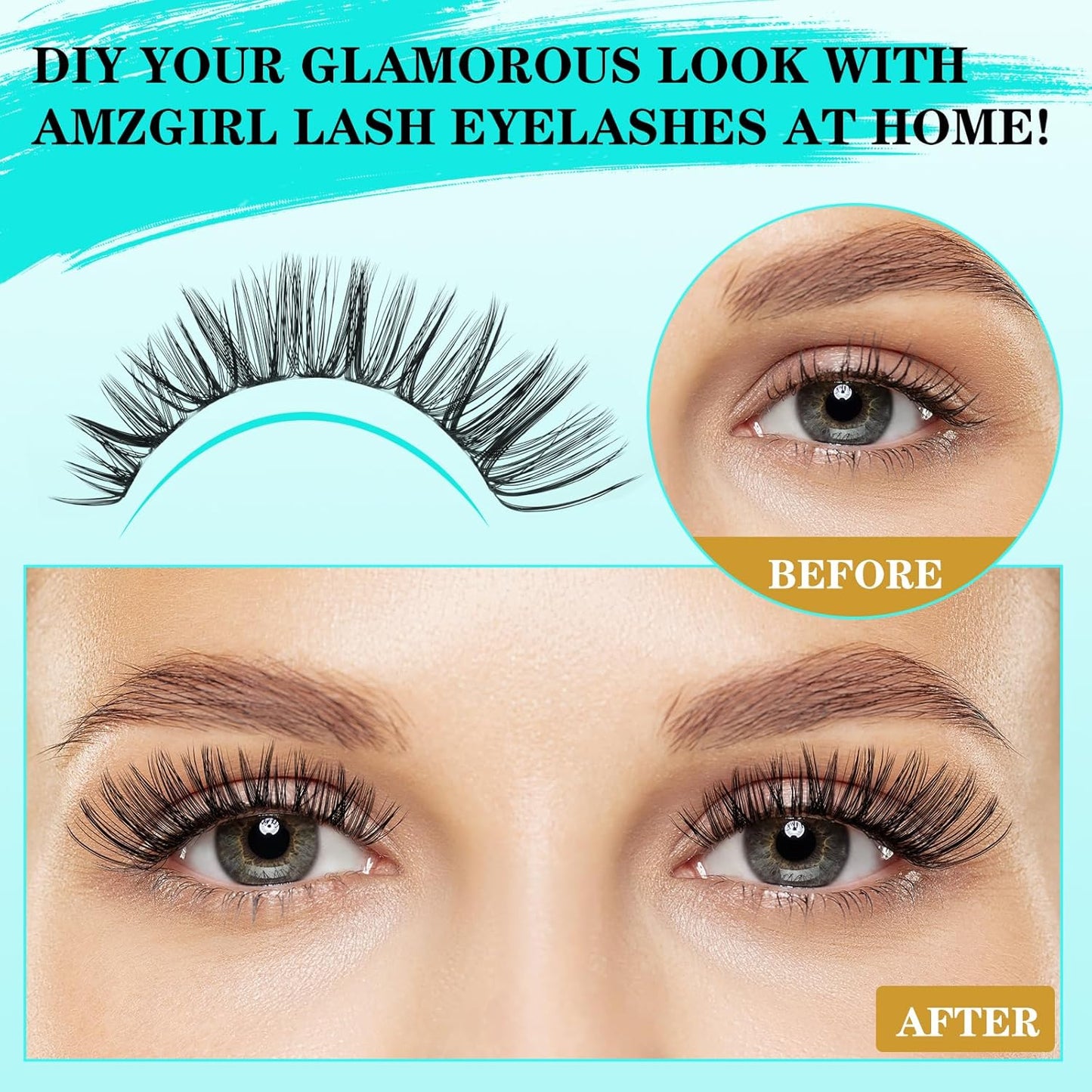 Lash Extension Kit 240Pcs 50D Individual Lashes Clusters Kit,Lash Bond And Seal for Eyelashes Extensions,Lash Applicator Tool For False Eyelash Cluster Kit(50D,D-Mix9-16mm)