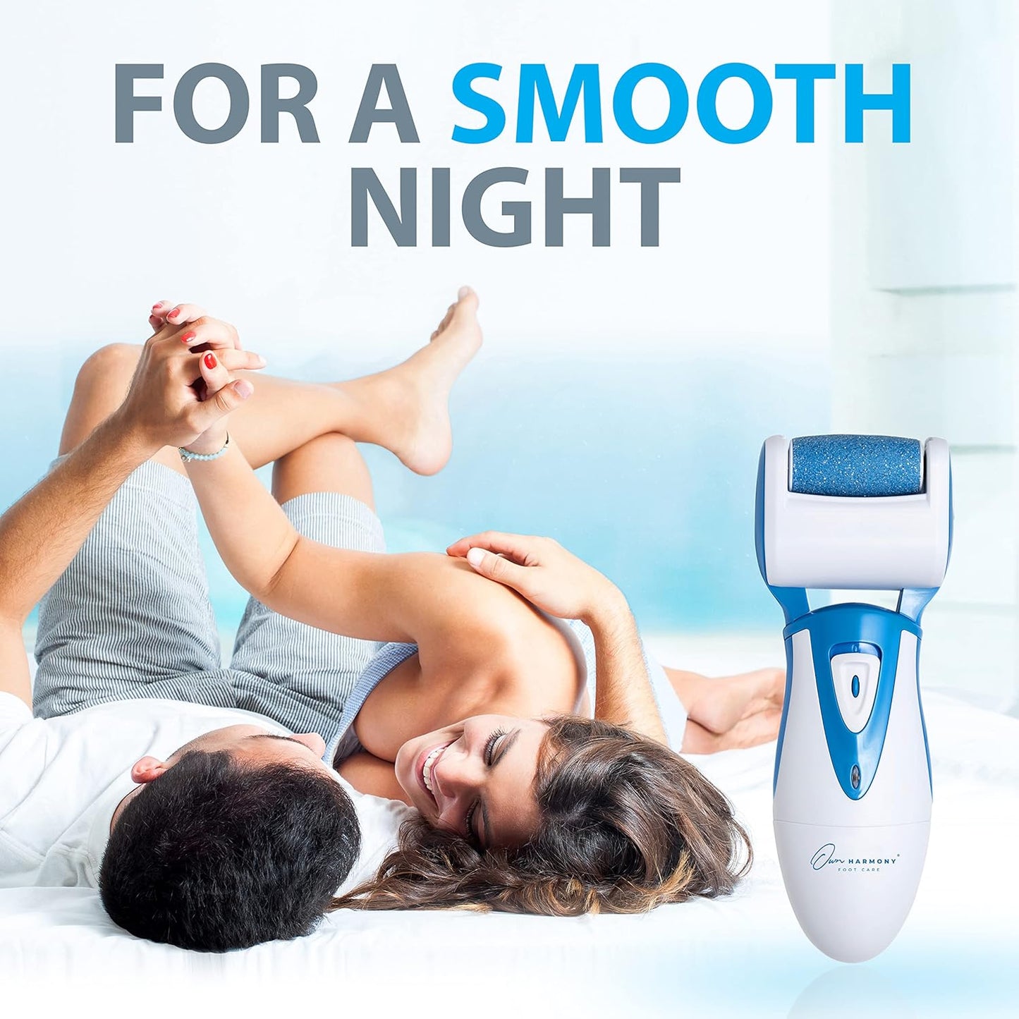 Electric Callus Remover: Own Harmony Professional Pedicure Tools Foot Care for Women, Rechargeable Foot Scrubber, CR900 Electronic Feet File Pedi Sander Best for Hard Cracked Dry Dead Skin, 3 Rollers